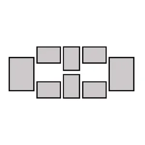 backlit photo frame model 215-99 set of 8 numbers