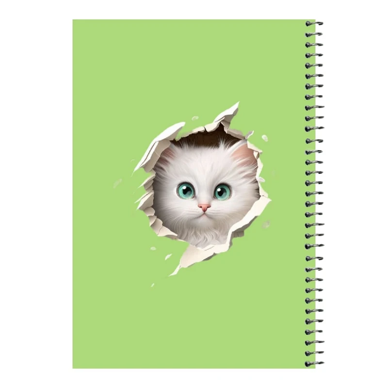دفتر مشق 80 برگ اس جی مدل گربه کد۳   