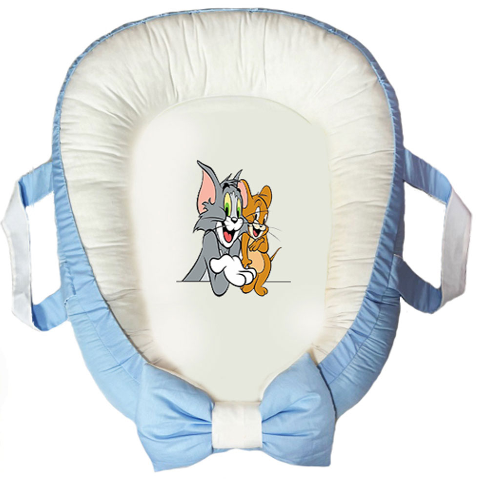 سرویس خواب سه تکه نوزاد ناریکو مدل گارد محافظ دار طرح تام و جری کد 0664