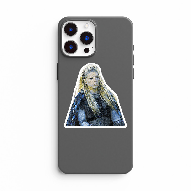 استیکر لپ تاپ و موبایل بووم طرح سریال Vikings مدل Lagertha کد LB87
