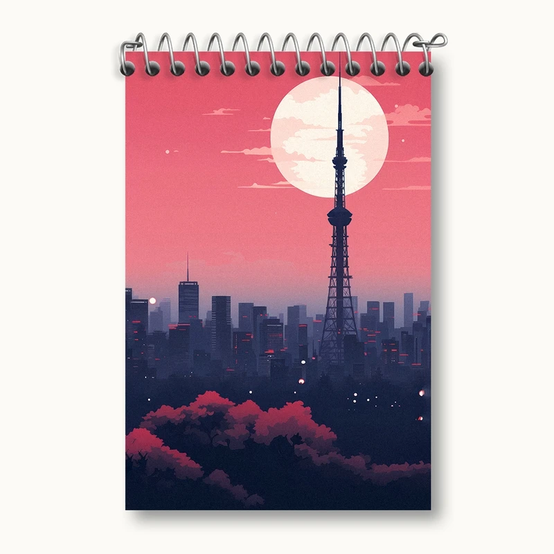 دفتر یادداشت 50 برگ خندالو مدل برج کد F2802