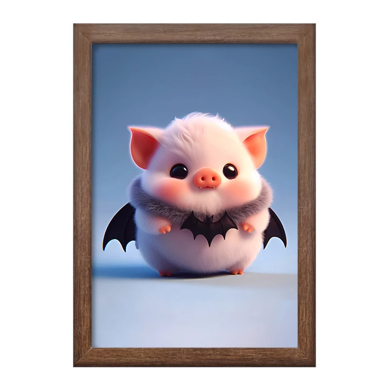 تابلو خندالو طرح خوک کد F8553