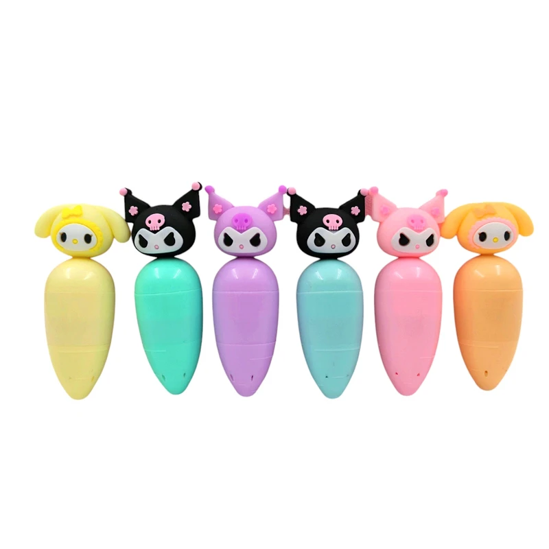 ماژیک علامت گذار مدل هایلایتر فانتزی کرومی بسته 6 عددی