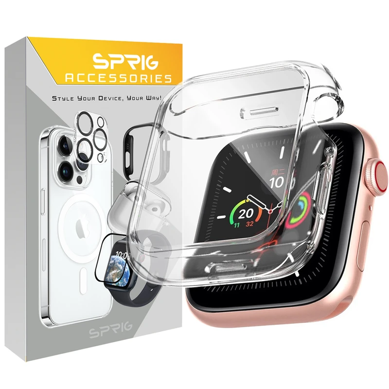 کاور اسپریگ مدل transparent مناسب برای اپل واچ Series 2 42mm