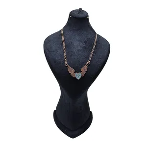 گردنبند دست ساز زنانه مدل فیروزه کوب کد S318