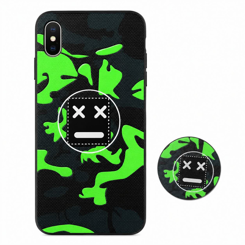 کاور مدل فانتزی طرح استتاری مناسب برای گوشی موبایل اپل iPhone XsMax به همراه پاپ سوکت 