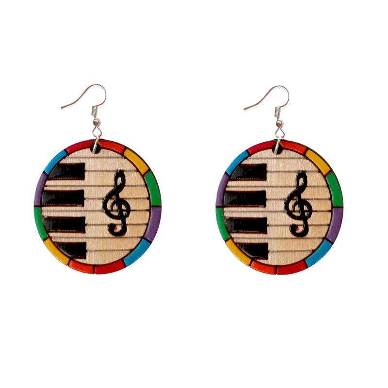 گوشواره دخترانه مدل پیانو