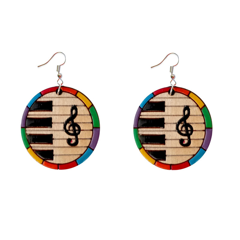 گوشواره دخترانه مدل پیانو