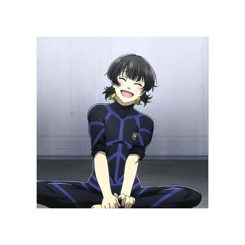 استیکر لپ تاپ و موبایل مدل انیمه طرح بلو لاک مگورو باچیرا blue lock Meguru Bachira کد 1465