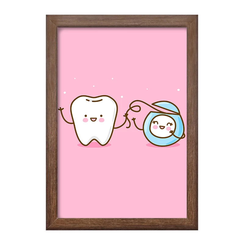 تابلو خندالو طرح دندان و دندان پزشکی کودکانه کد 36726