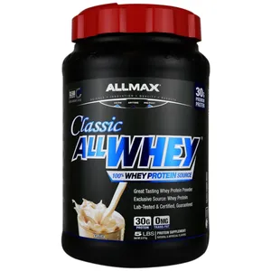 پودر پروتئین وی کلاسیک با طعم بستنی وانیلی ال مکس - 2270 گرم