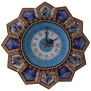 ساعت دیواری خاتم  و میناکاری مارکت لند کد Mkh167