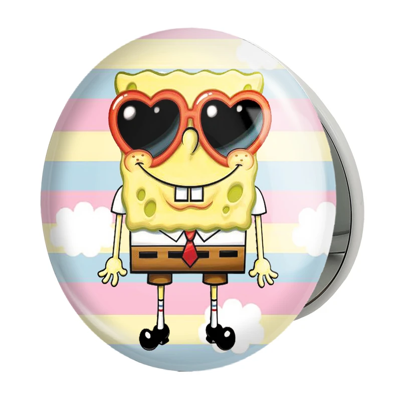 آینه جیبی خندالو طرح باب اسفنجی مدل تاشو کد 1349 