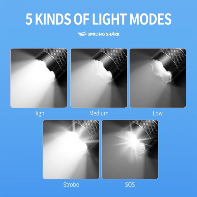 چراغ قوه اسمایلینگ شارک مدل SD-10