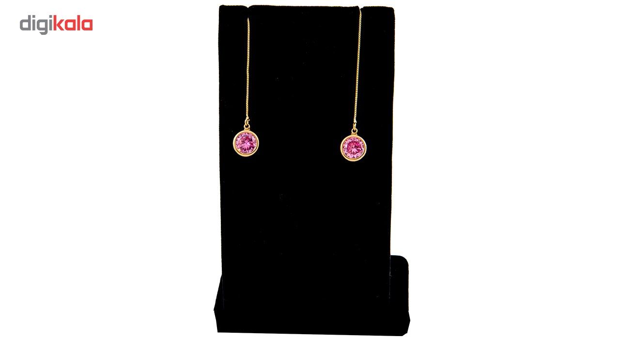 گوشواره ژوپینگ بهار گالری مدل Pink Crystal main 1 3