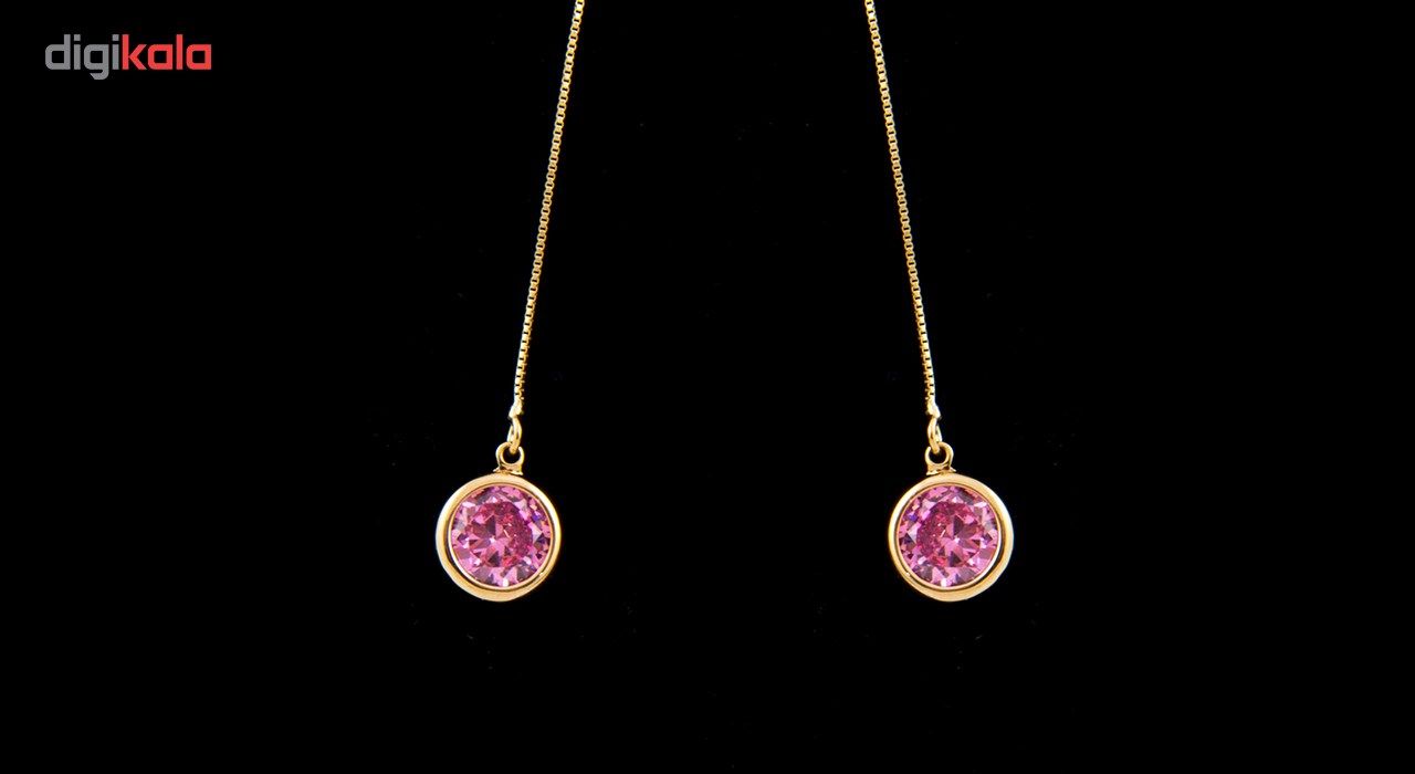 گوشواره ژوپینگ بهار گالری مدل Pink Crystal main 1 4