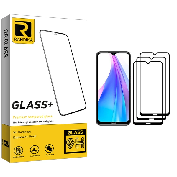 محافظ صفحه نمایش راندیکا مدل Gld مناسب برای گوشی موبایل شیائومی Redmi Note 8T بسته سه عددی