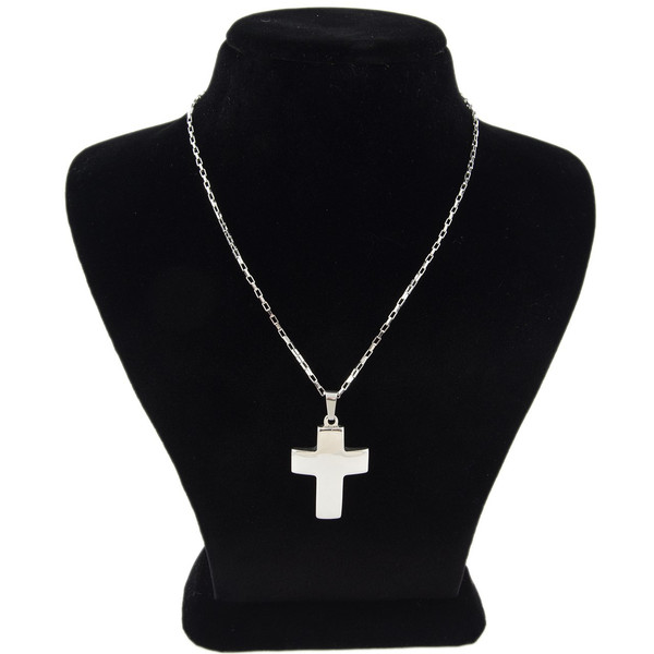 گردنبند بهار گالری طرح صلیب مدل Shiny Cross کد 202013