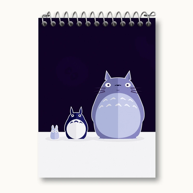 دفتر یادداشت 50 برگ خندالو مدل انیمه توتورو Totoro کد 12823