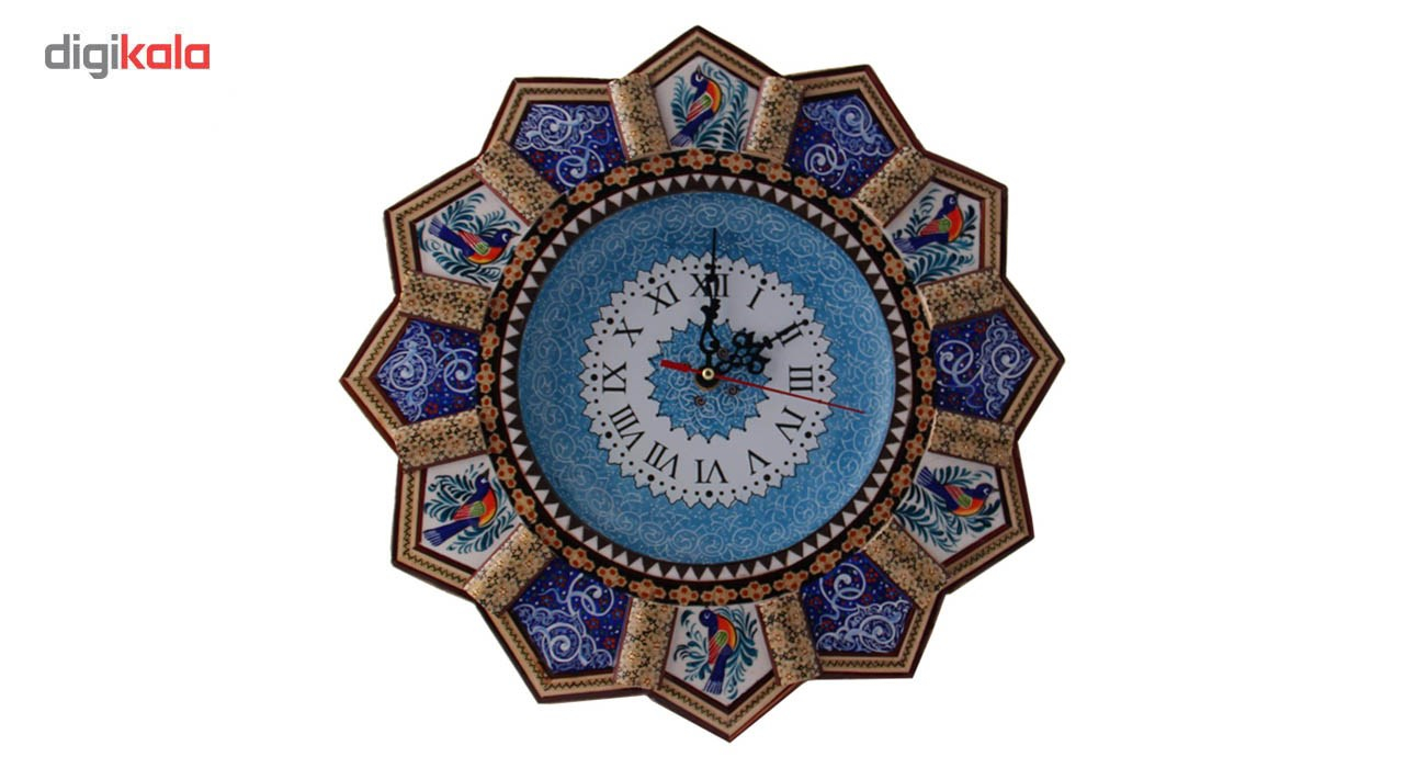 ساعت دیواری خاتم  و میناکاری مارکت لند کد Mkh167