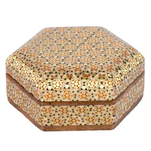 جعبه سکه خاتم کاری گالری گوهران مدل فرزانه کد 54