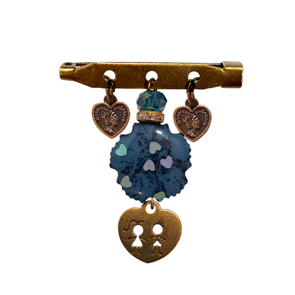 سنجاق سینه طرح قلب کد PM 311