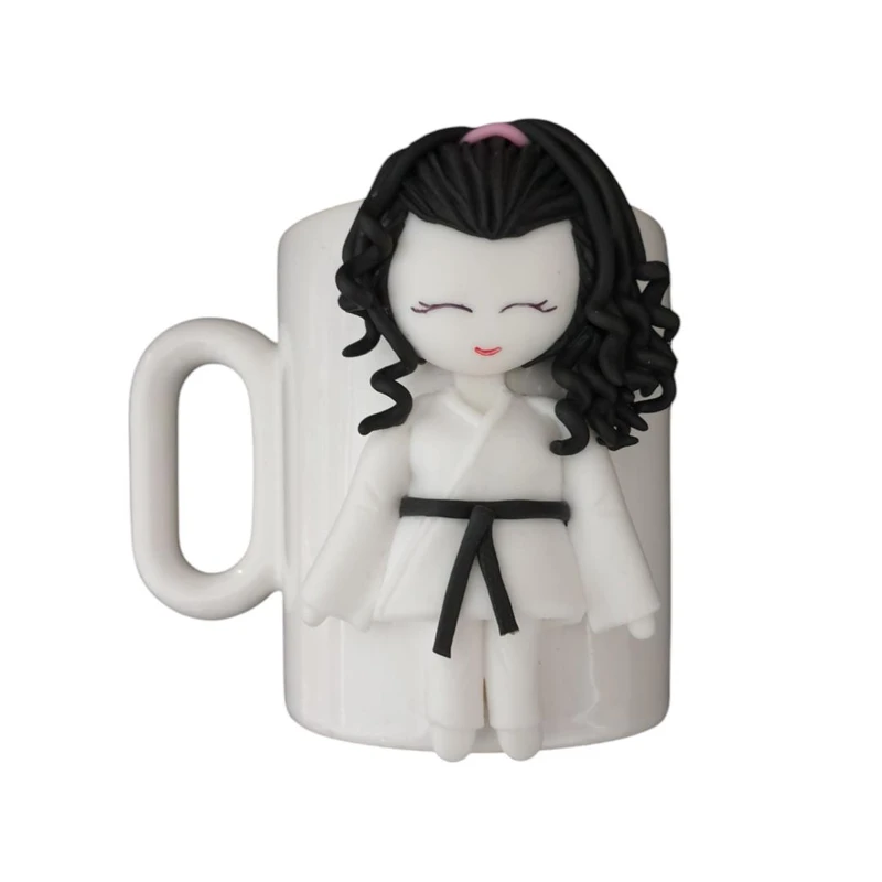 لیوان سرامیکی مدل عروسکی طرح تکواندو کاراته کد 1210