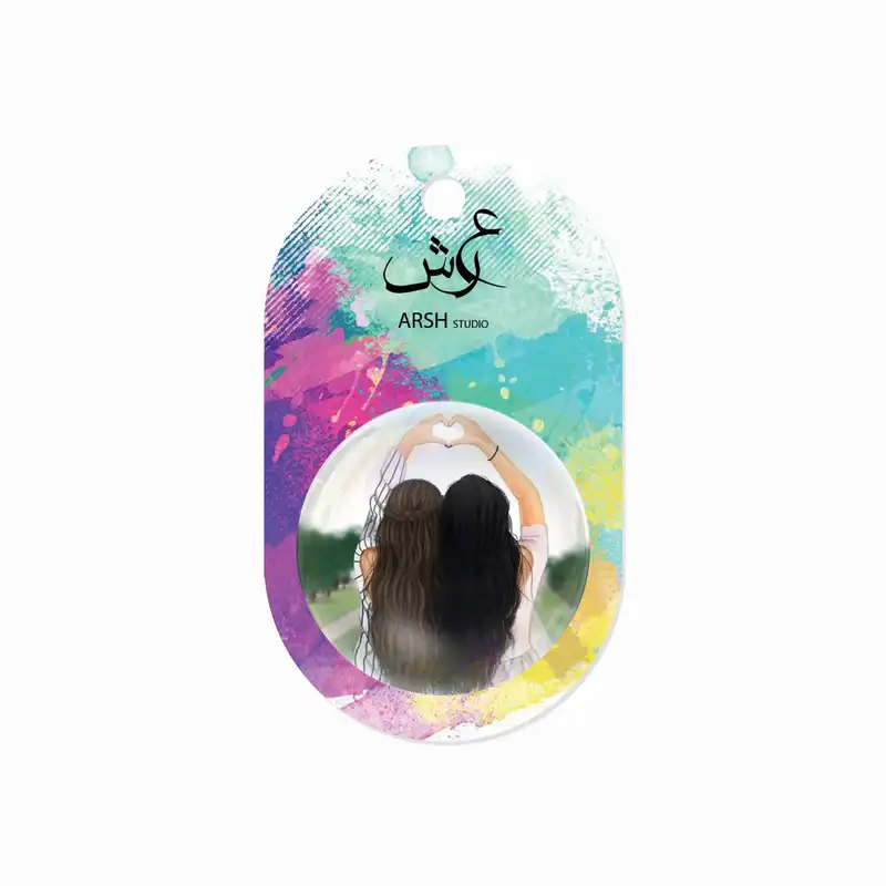 مگنت عرش طرح دو دوست خواهرانه کد Asm294