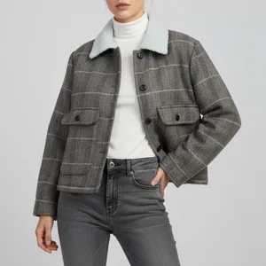 کت زنانه مدل چهارخانه کد 212