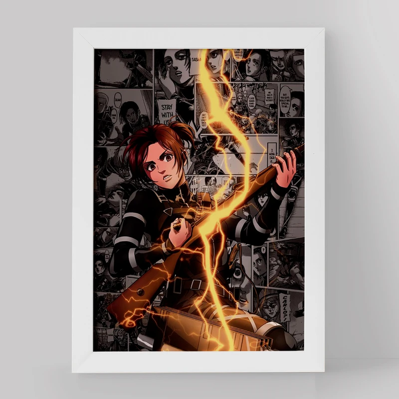 تابلو خندالو مدل ساشا براوس انیمه اتک آن تایتان کد 10997