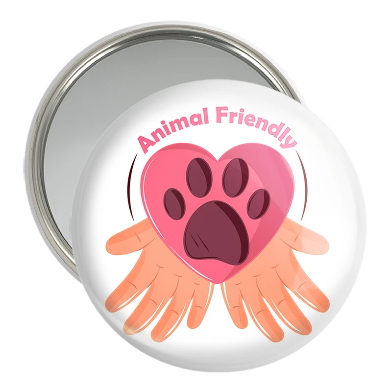 آینه جیبی خندالو مدل حمایت از حیوانات کد 27343