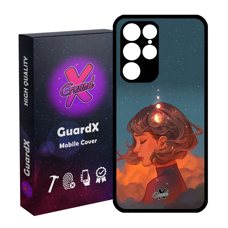 کاور گارد ایکس طرح Girl مدل Glass10302 مناسب برای گوشی موبایل سامسونگ Galaxy S22 Ultra
