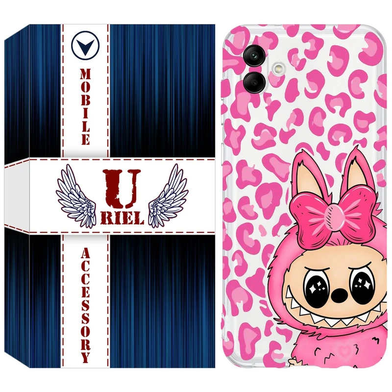 کاور یوریل مدل Clear کد 107 طرح لبوبو Labubu مناسب برای گوشی موبایل سامسونگ Galaxy A04e
