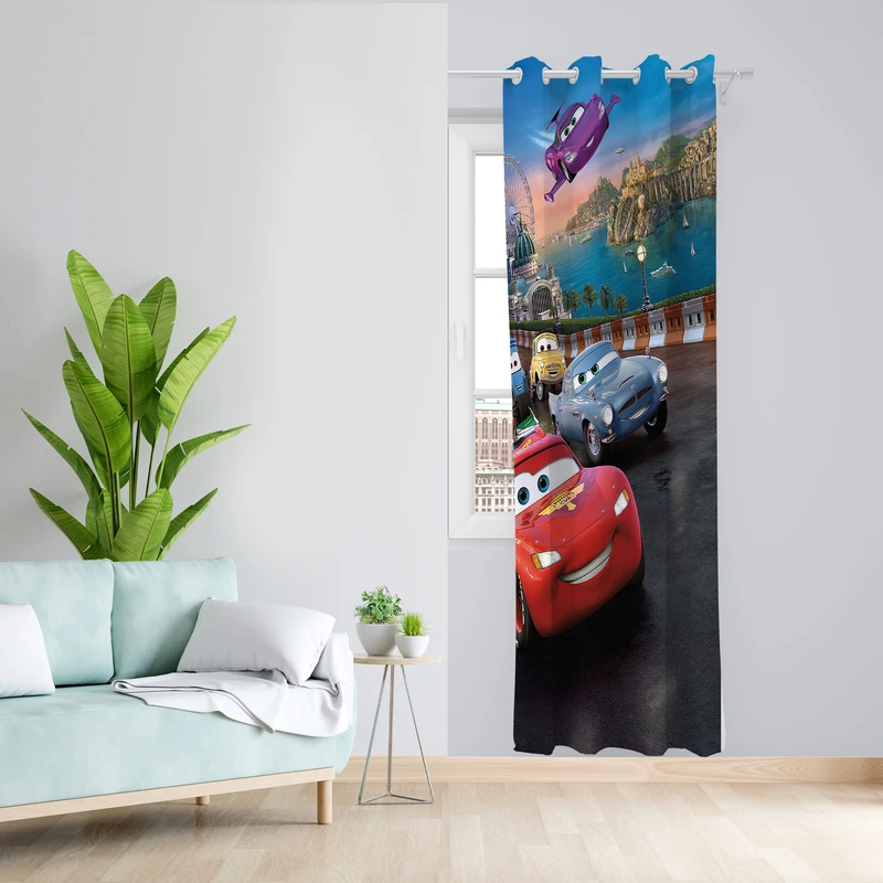 پرده طرح مکویین مدل مخمل پانچی کد L 950 Z سایز 140x200 سانتی متر