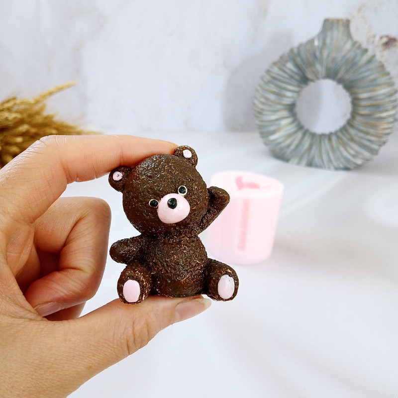 قالب شمع کوشا اکسسوری مدل خرس تدی کد 03