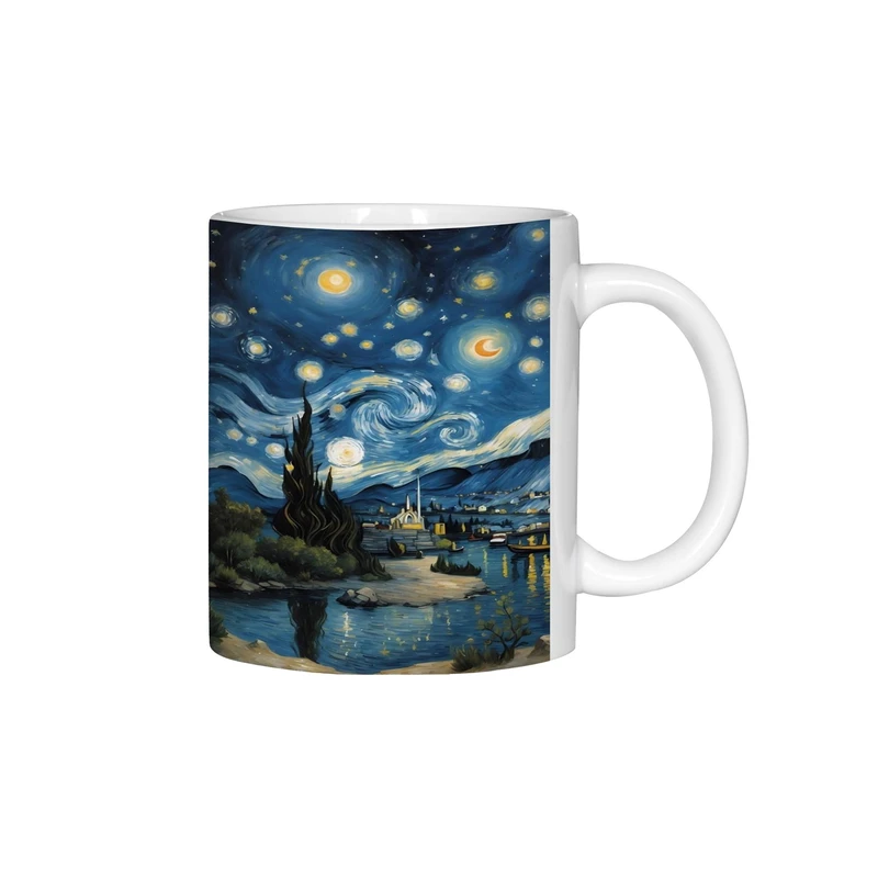 ماگ ژالینو طرح شب پر ستاره ونگوگ کد 001