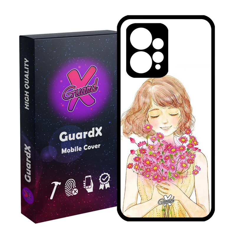 کاور گارد ایکس طرح دختر مدل Glass10239 مناسب برای گوشی موبایل شیائومی Redmi Note 12 4G