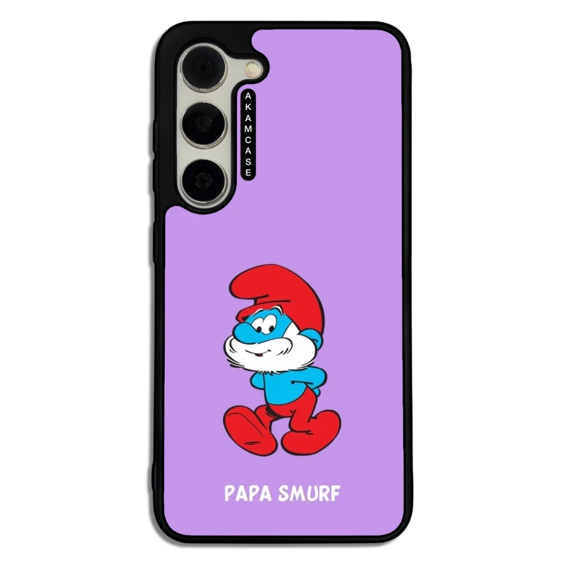 کاور آکام مدل AMC-WSGS23-SMURFS-1 مناسب برای گوشی موبایل سامسونگ Galaxy S23