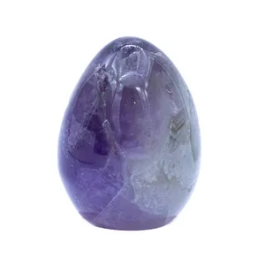 سنگ راف آمیتیست مانا جم مدل تخم‌مرغ