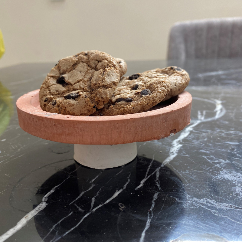 شکلات خوری دست ساز بتنی مدل گرد