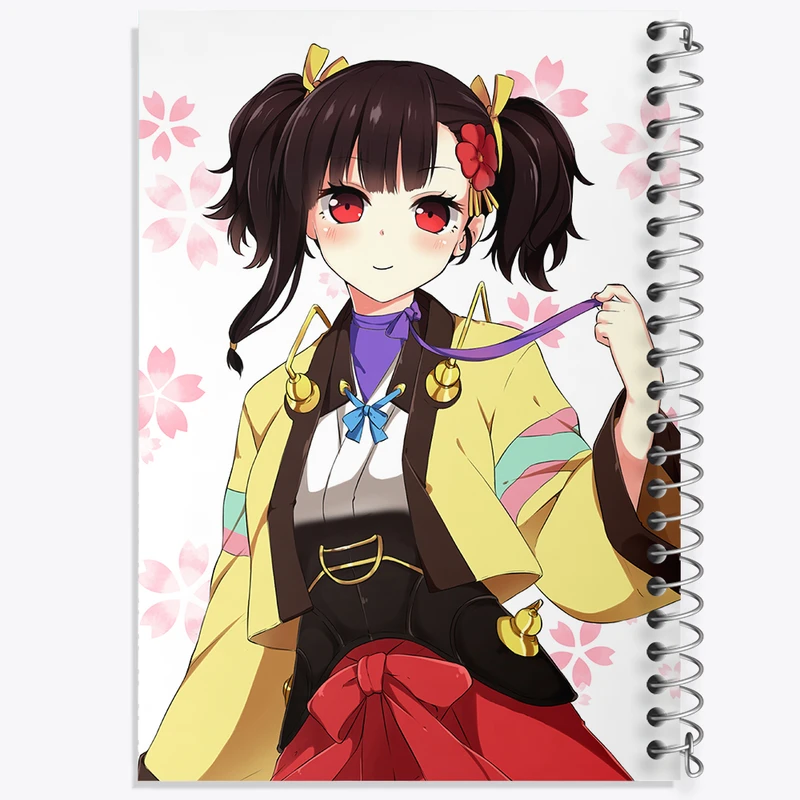 دفتر شطرنجی 50 برگ خندالو مدل مومی انیمه کابانری (Kabaneri) کد 35996