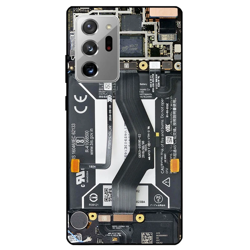 کاور مگافون طرح برد موبایل مدل 8004 مناسب برای گوشی موبایل سامسونگ Galaxy Note 20 Ultra         