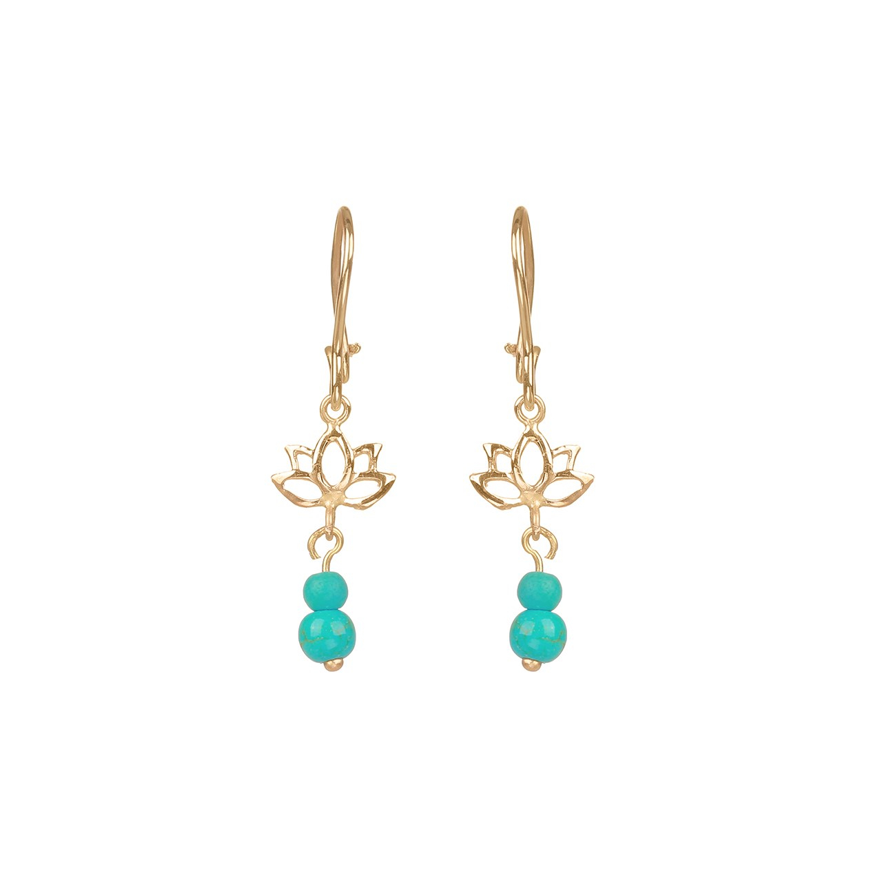گوشواره طلا 18 عیار ترنج مدل TE23
