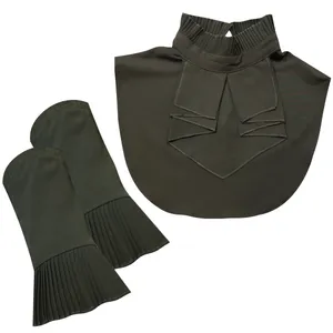 ست یقه حجاب و ساق دست مدل پروانه کد N001