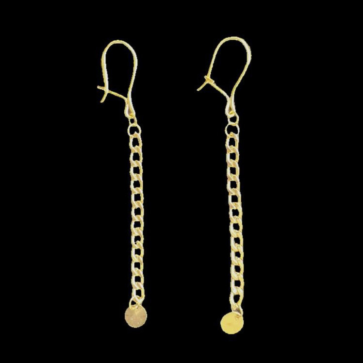 گوشواره طلا 18 عیار زنانه دوست خوب مدل dk586 - 2
