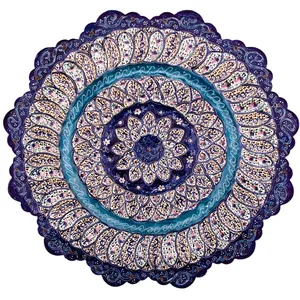 بشقاب میناکاری رستا طرح 292-15-102 قطر 20 سانتی متر