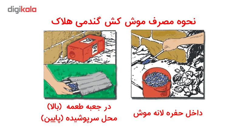 موش کش گندمی هلاک مدل 7221 موش کش گندمی هلاک مدل 7221