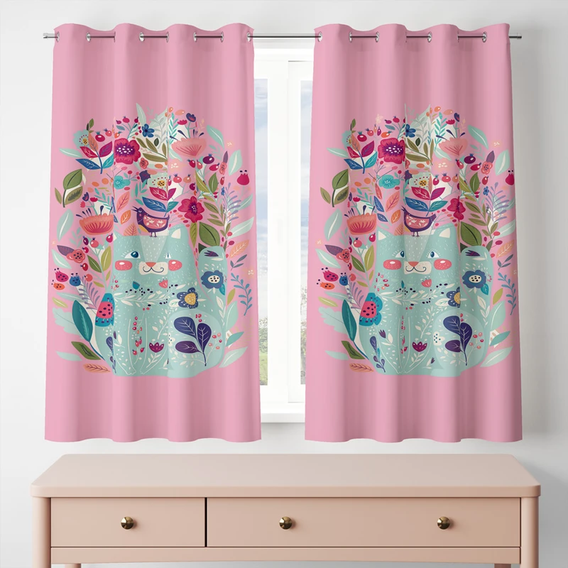 پرده مدل مخمل پانچی کد 8475 سایز 200x140 سانتی متر 