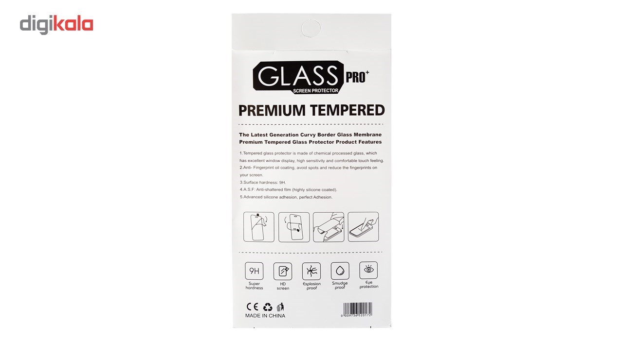 محافظ صفحه نمایش گلس پرو پلاس مدل Premium Tempered مناسب برای گوشی اپل آیفون 6/6s