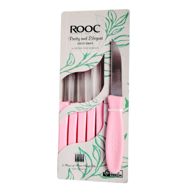کارد میوه خوری مدل rooc 544 بسته 6 عددی